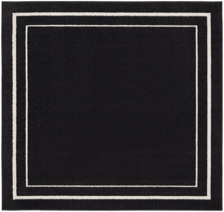 Nourison Nourison Essentials Nre02 Black Ivory Rug - Nourison - 99446136688