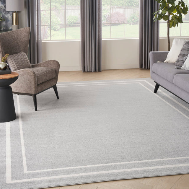 Nourison Nourison Essentials Nre02 Grey/Ivory Rug - Nourison - 99446147516