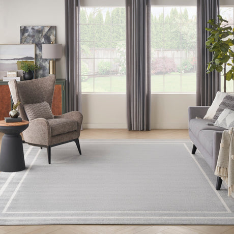 Nourison Nourison Essentials Nre02 Grey/Ivory Rug - Nourison - 99446147578