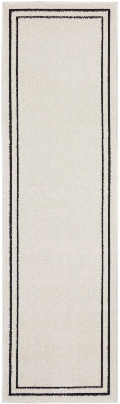 Nourison Nourison Essentials Nre02 Ivory/Black Rug - Nourison - 99446148162