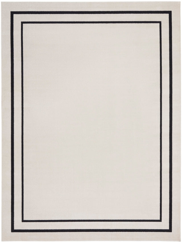 Nourison Nourison Essentials Nre02 Ivory/Black Rug - Nourison - 99446148230