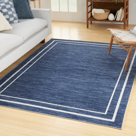 Nourison Nourison Essentials Nre02 Navy/Ivory Rug - Nourison - 99446148506