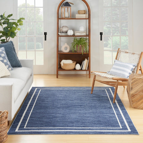 Nourison Nourison Essentials Nre02 Navy/Ivory Rug - Nourison - 99446148568