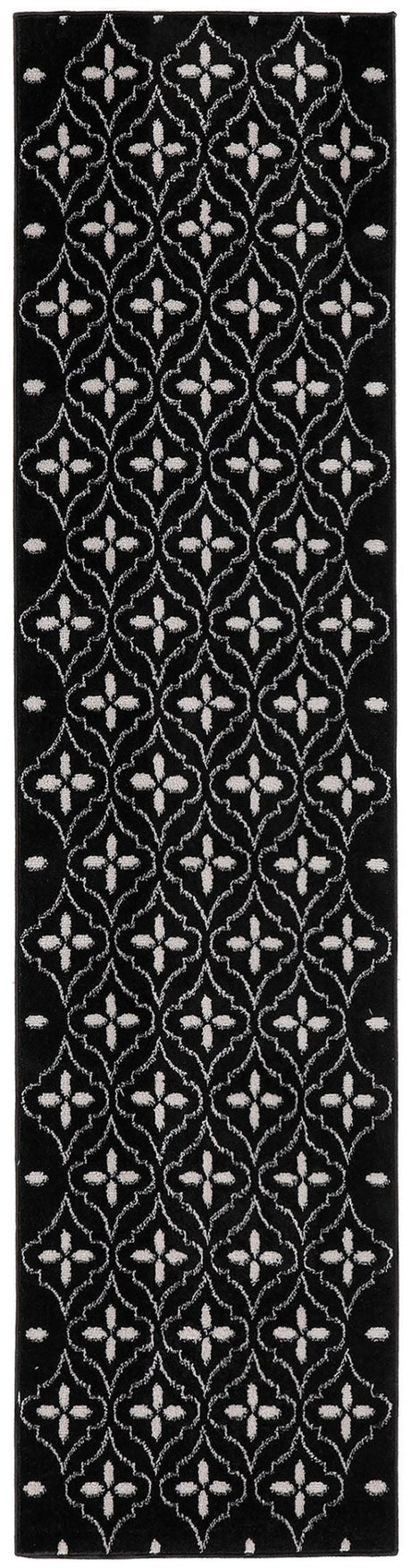 Nourison Nourison Essentials Nre04 Black Ivory Rug - Nourison - 99446940674