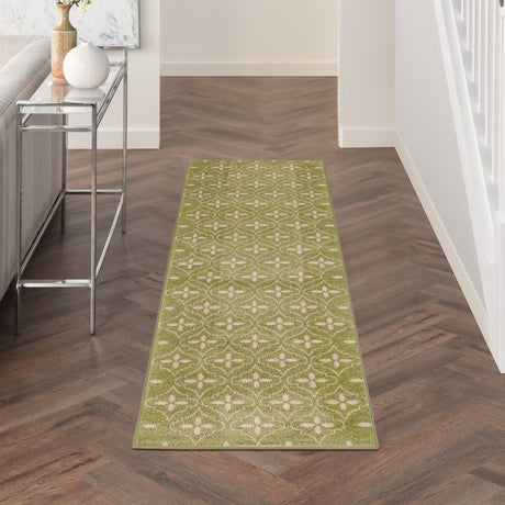 Nourison Nourison Essentials Nre04 Green Ivory Rug - Nourison - 99446940728