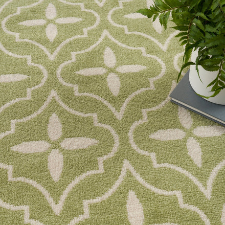 Nourison Nourison Essentials Nre04 Green Ivory Rug - Nourison - 99446940728