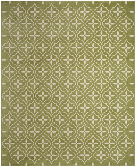 Nourison Nourison Essentials Nre04 Green Ivory Rug - Nourison - 99446940735