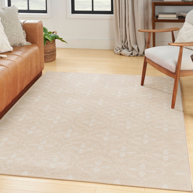 Nourison Nourison Essentials Nre04 Ivory Beige Rug - Nourison - 99446940438