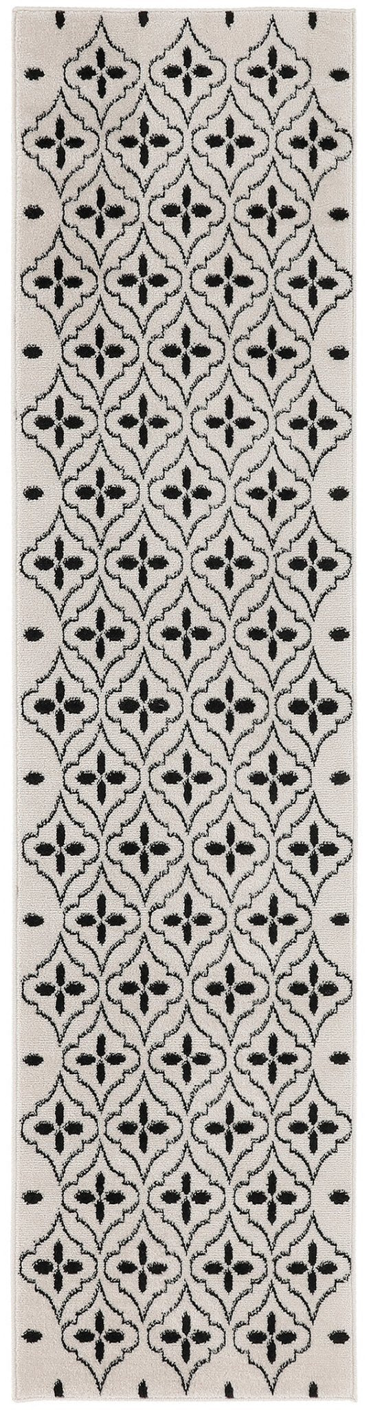 Nourison Nourison Essentials Nre04 Ivory Black Rug - Nourison - 99446940629