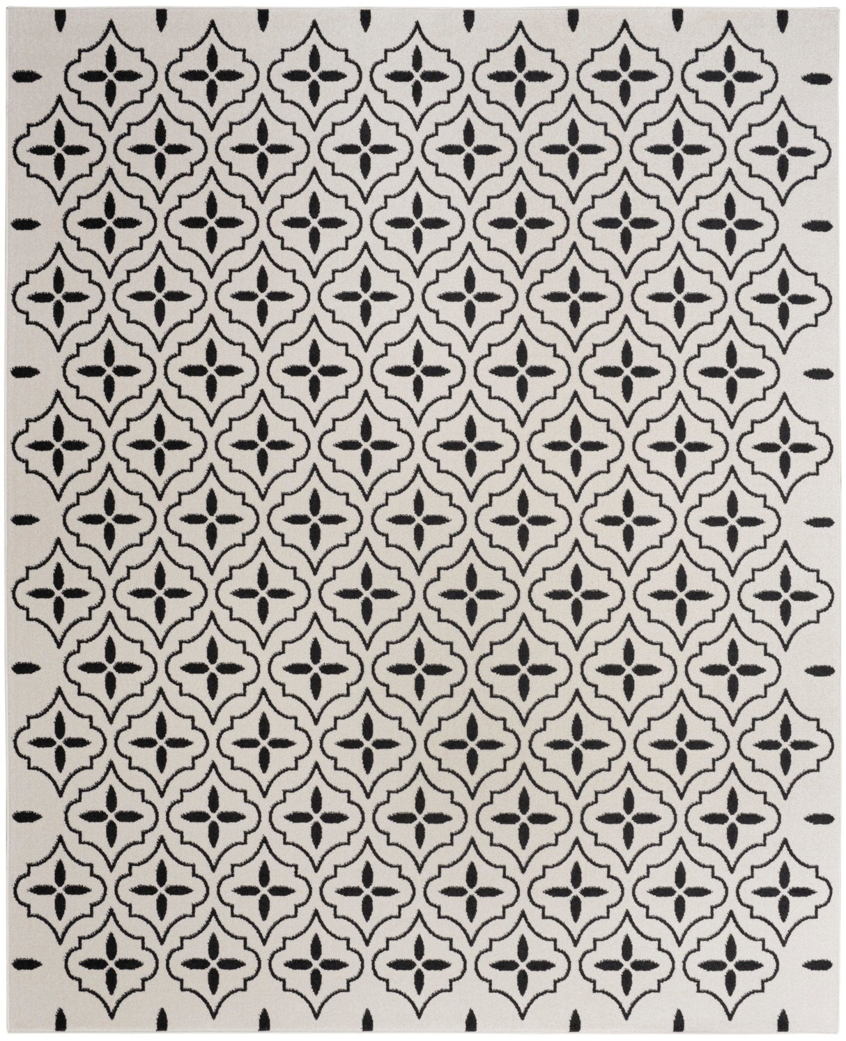 Nourison Nourison Essentials Nre04 Ivory Black Rug - Nourison - 99446940636