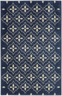 Nourison Nourison Essentials Nre04 Navy Ivory Rug - Nourison - 99446940889