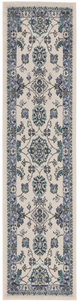 Nourison Nourison Essentials Nre05 Ivory Blue Rug - Nourison - 99446940971