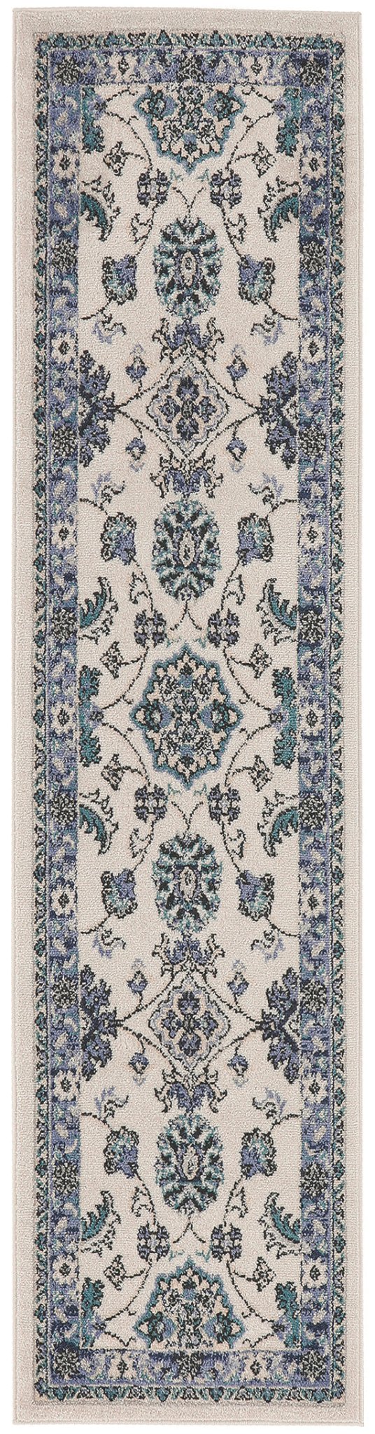 Nourison Nourison Essentials Nre05 Ivory Blue Rug - Nourison - 99446940971