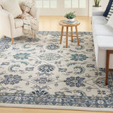 Nourison Nourison Essentials Nre05 Ivory Blue Rug - Nourison - 99446940971