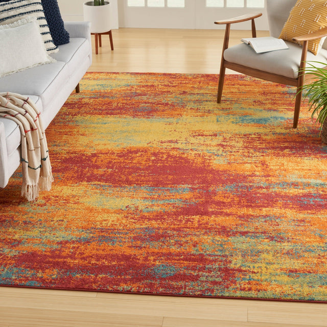 Nourison Nourison Essentials Nre06 Flame Rug - Nourison - 99446941077