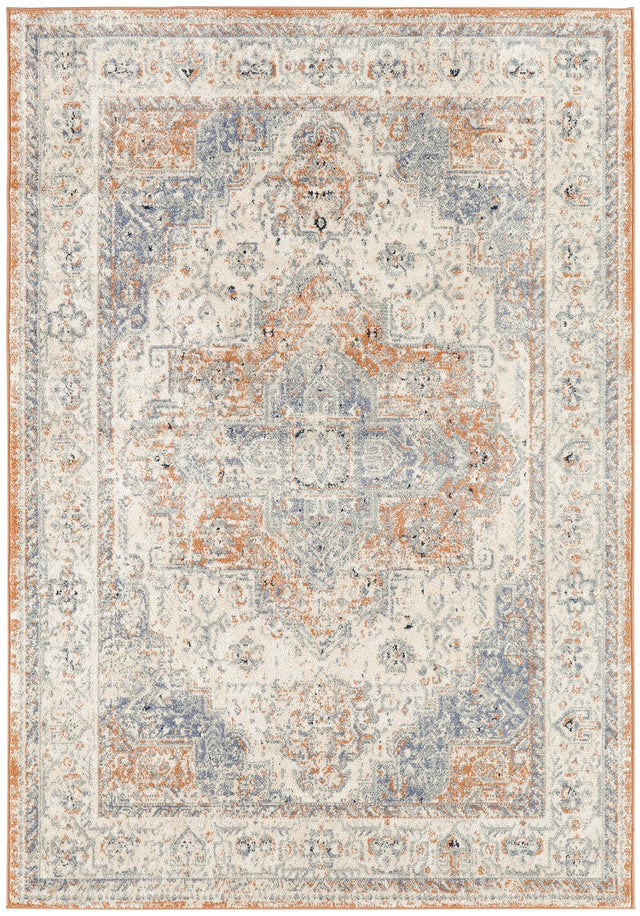 Nourison Nourison Essentials Persian Nre07 Beige Blue Rug - Nourison - 99446965509