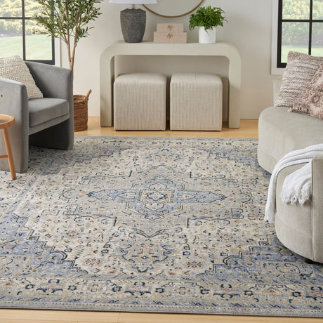 Nourison Nourison Essentials Persian Nre07 Blue Rug - Nourison - 99446965554