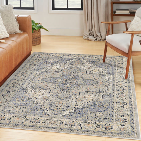 Nourison Nourison Essentials Persian Nre07 Blue Rug - Nourison - 99446965578