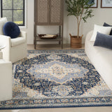 Nourison Nourison Essentials Persian Nre07 Navy Rug - Nourison - 99446965417