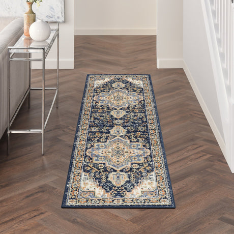 Nourison Nourison Essentials Persian Nre07 Navy Rug - Nourison - 99446965417