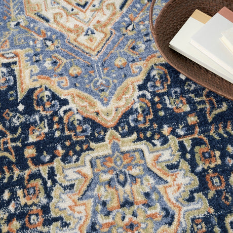 Nourison Nourison Essentials Persian Nre07 Navy Rug - Nourison - 99446965417
