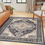 Nourison Nourison Essentials Persian Nre07 Navy Rug - Nourison - 99446965448