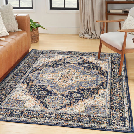 Nourison Nourison Essentials Persian Nre07 Navy Rug - Nourison - 99446965448