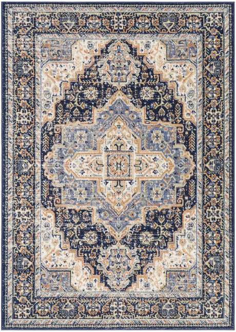 Nourison Nourison Essentials Persian Nre07 Navy Rug - Nourison - 99446965448
