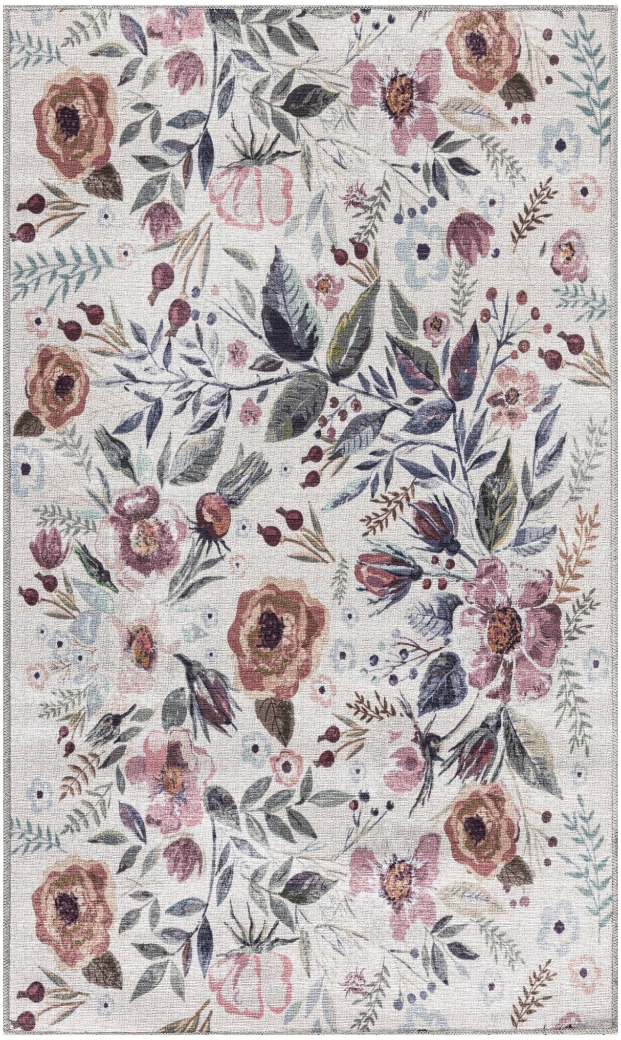 Nourison Nourison Washables Nwb01 Ivory Pink Rug - Nourison - 99446912107