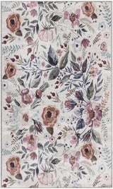 Nourison Nourison Washables Nwb01 Ivory Pink Rug - Nourison - 99446912107
