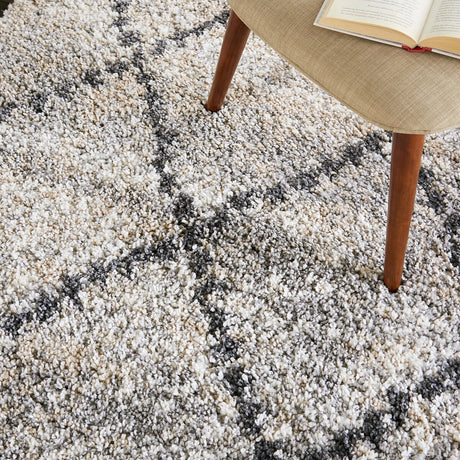 Nourison Oslo Shag Osl01 Silver Grey Rugs - Nourison - 99446711083