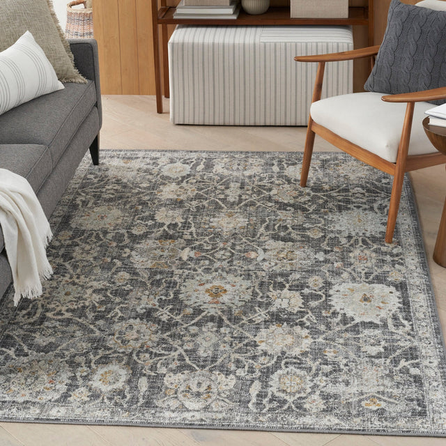 Nourison Oushak Home Ous01 Charcoal Rug - Nourison - 99446949073