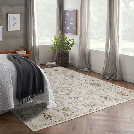 Nourison Oushak Home Ous01 Grey Rug - Nourison - 99446949264