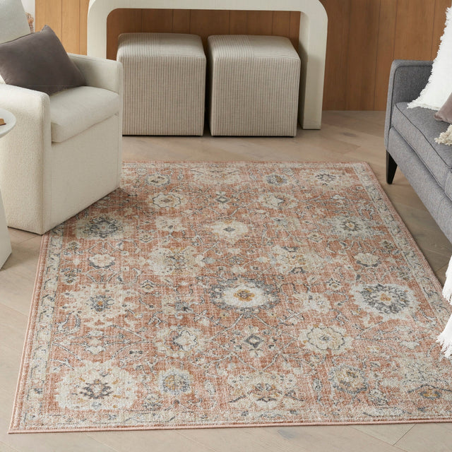 Nourison Oushak Home Ous01 Rust Rug - Nourison - 99446949035