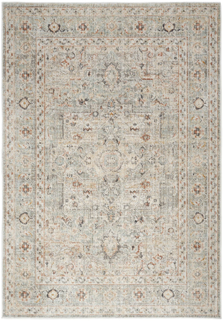 Nourison Oushak Home Ous02 Light Grey Rug - Nourison - 99446949325