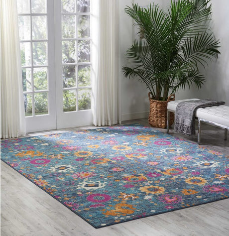 Nourison Passion Psn01 Denim Rugs - Nourison - 38750