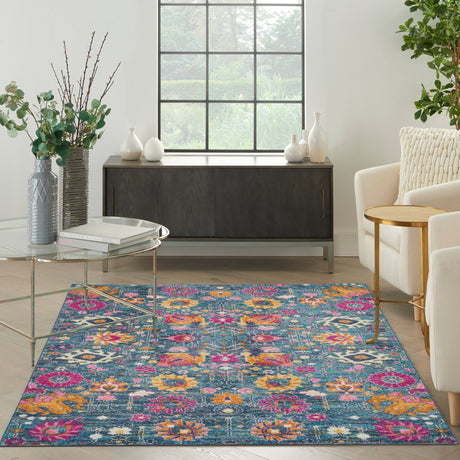 Nourison Passion PSN01 Machine Made Denim Rug
