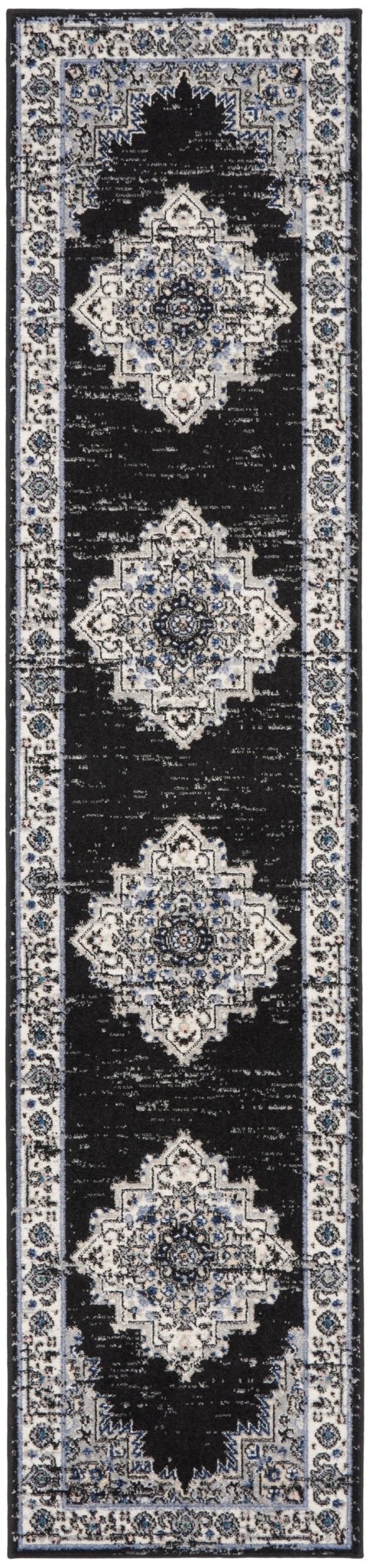 Nourison Passion Psn03 Black Ivory Rug - Nourison - 99446018564