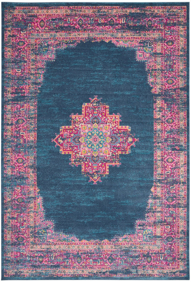 Nourison Passion Psn03 Blue Rug - Nourison - 99446396853