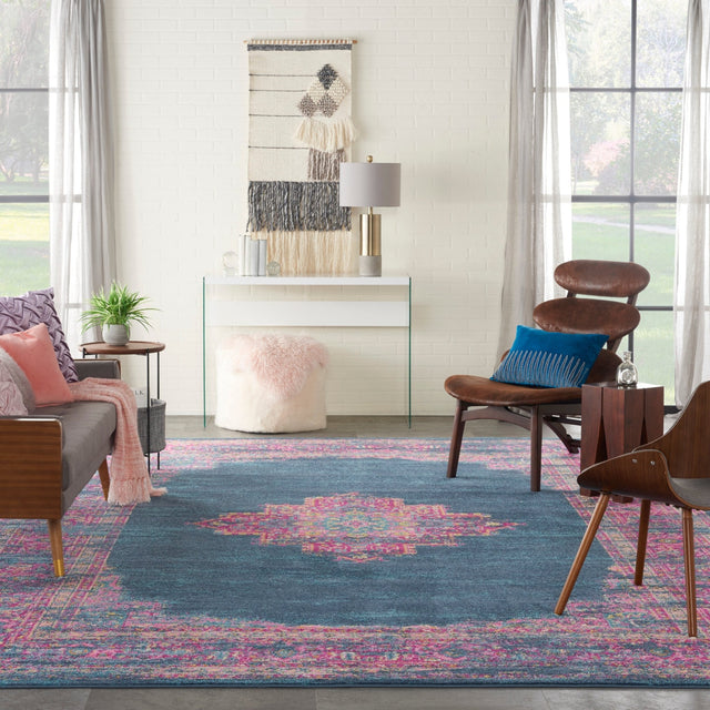 Nourison Passion Psn03 Blue Rug - Nourison - 99446469236