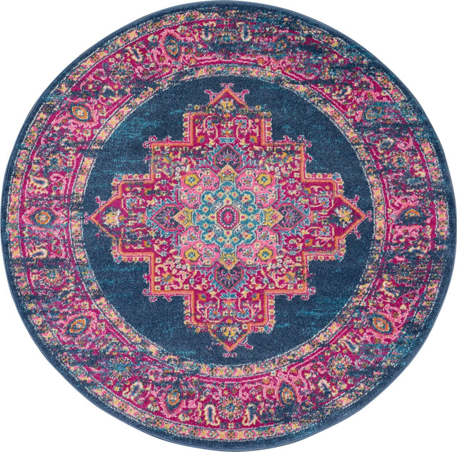 Nourison Passion Psn03 Blue Rug - Nourison - 99446469236