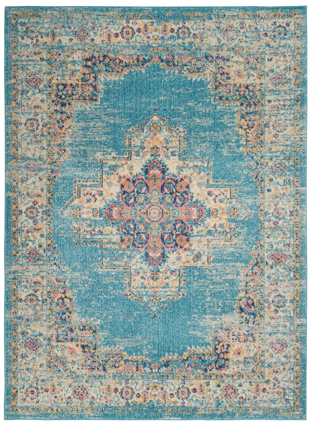 Nourison Passion Psn03 Light Blue Rug - Nourison - 99446477484