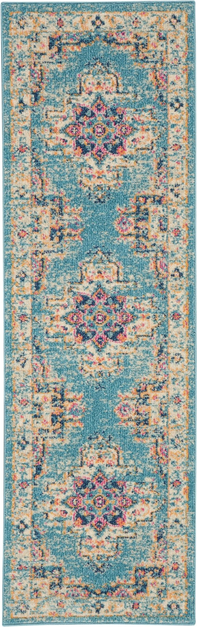 Nourison Passion Psn03 Light Blue Rug - Nourison - 99446477507