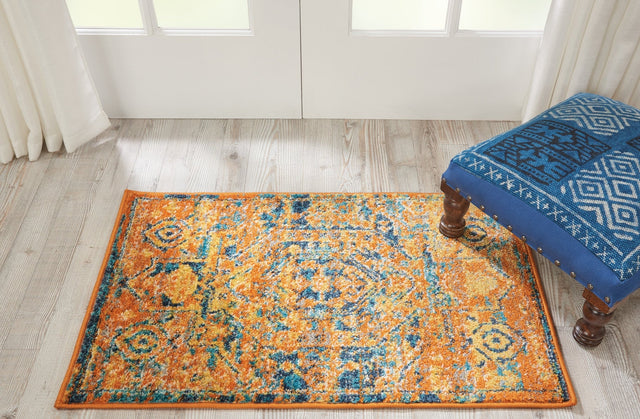 Nourison Passion Psn07 Teal/Sun Rug - Nourison - 99446388308