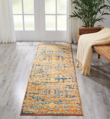 Nourison Passion Psn07 Teal/Sun Rug - Nourison - 99446388346