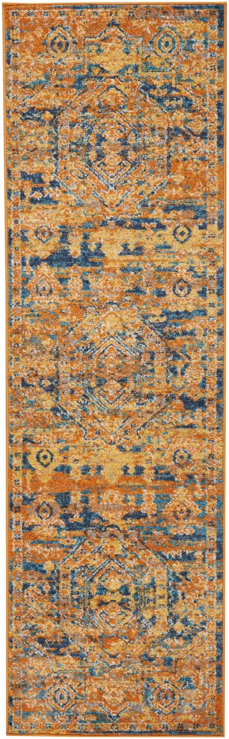 Nourison Passion Psn07 Teal/Sun Rug - Nourison - 99446388346