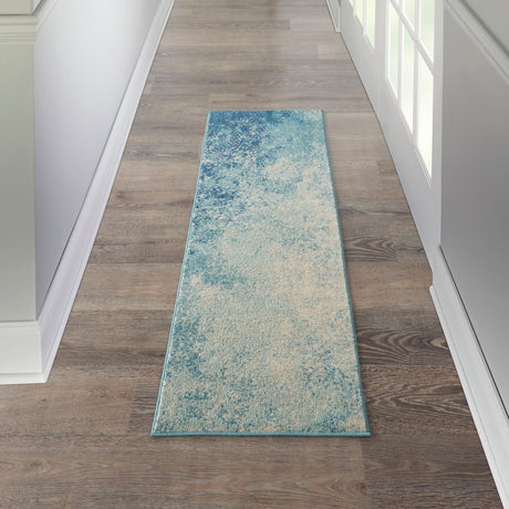 Nourison Passion Psn10 Navy Light Blue Rug - Nourison - 99446734525