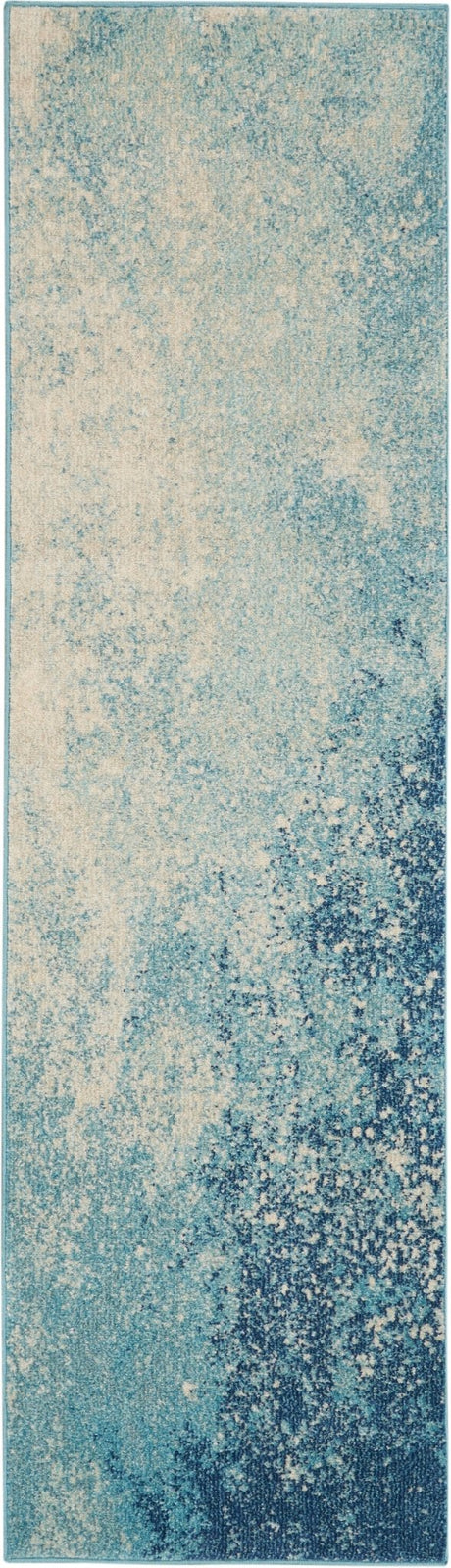 Nourison Passion Psn10 Navy Light Blue Rug - Nourison - 99446734532