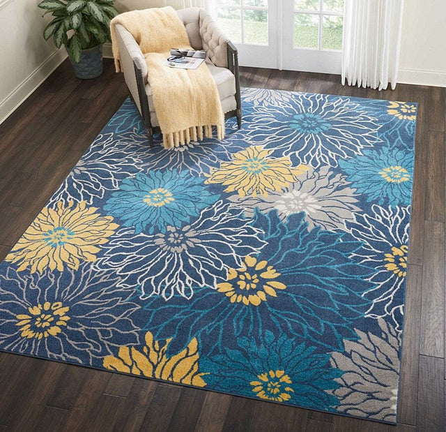 Nourison Passion Psn17 Blue Rugs - Nourison - 40302