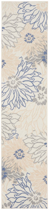 Nourison Passion Psn17 Ivory Grey Blue Rug - Nourison - 99446018731
